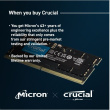 Crucial Notebook memory DDR5 SODIMM 32GB(2*16) /5600 CL46 (16Gbit)