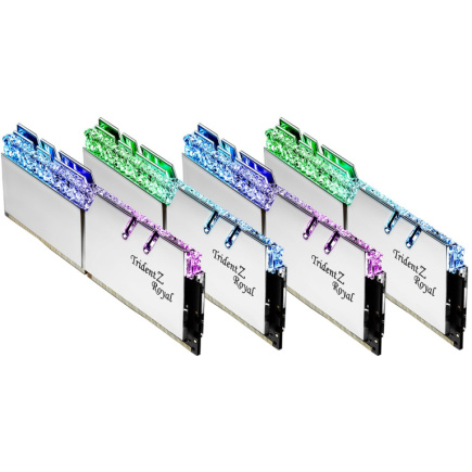 G.Skill DIMM 64 GB DDR4-3600 (4x 16 GB) Quad-Kit (silber. F4-3600C16Q-64GTRSC. Trident Z Royal. INTEL XMP)
