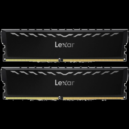Lexar 2x8GB THOR DDR4 3600 UDIMM XMP Memory with Black heatsink. Dual pack