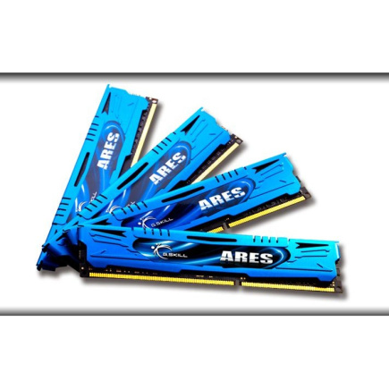 32 GB G.Skill DIMM DDR3-2400 (4x 8 GB) Quad-Kit (F3-2400C11Q-32GAB, ARES, INTEL XMP)