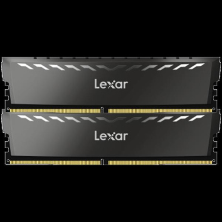 Lexar 2x16GB THOR DDR4 3600 UDIMM XMP Memory with Black heatsink. Dual pack