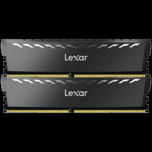 Lexar 2x16GB THOR DDR4 3600 UDIMM XMP Memory with Black heatsink. Dual pack