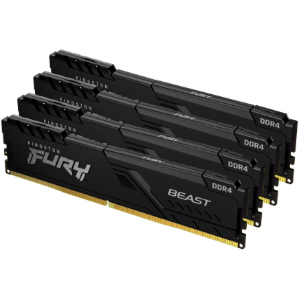KINGSTON 32GB 3200MHz DDR4 CL16 DIMM Kit of 4 FURY Beast Black