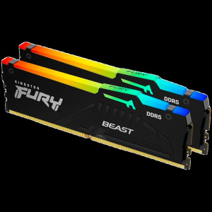 Kingston 64GB 6000MT/s DDR5 CL36 DIMM (Kit of 2) FURY Beast RGB