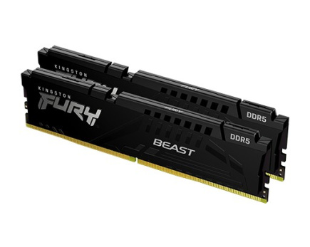 Kingston Memory DDR5 Fury Beast 128GB(2*64GB)/5600 CL40 black