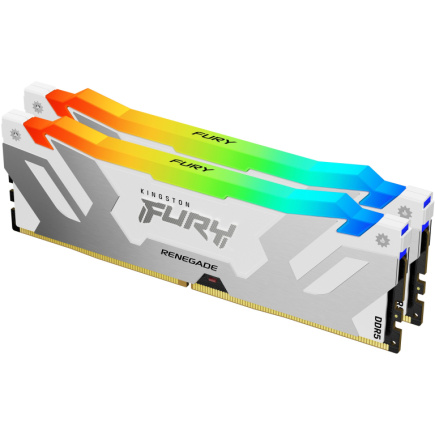KINGSTON FURY Renegade 32GB DIMM DDR5 6400MT/s DDR5 CL32 Kit of 2 RGB White XMP