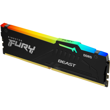 KINGSTON 8GB 6000MT/s DDR5 CL30 DIMM FURY Beast RGB XMP