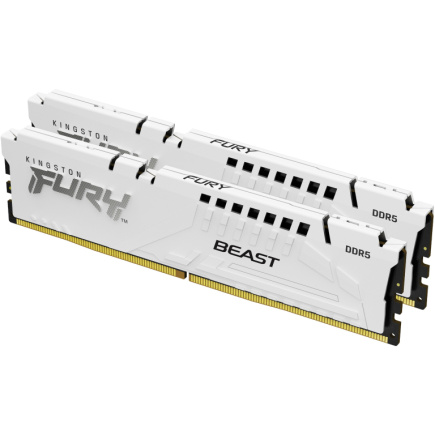 KINGSTON 32GB 6000MT/s DDR5 CL30 DIMM Kit of 2 FURY Beast White XMP