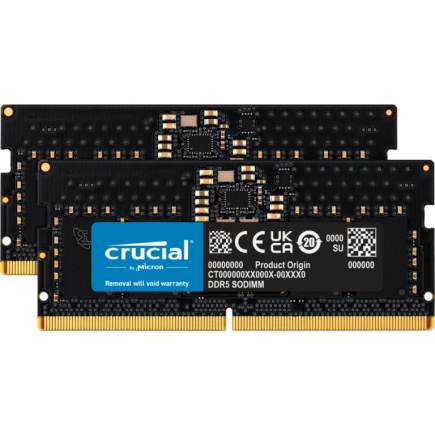 Crucial 5600 Kit 16GB 2x8GB SODIMM CL46 (16Gbit)
