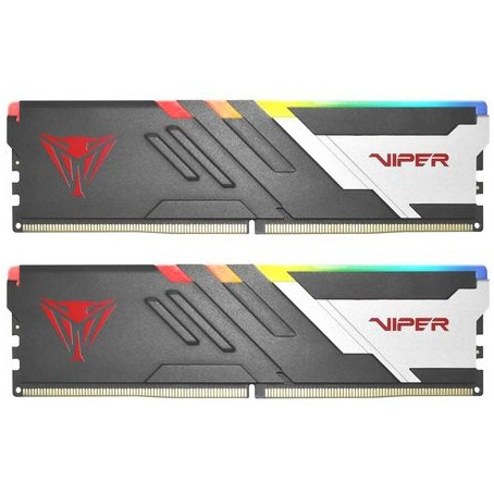 64 GB Patriot DIMM 5200 (2x 32 GB) Dual-Kit (schwarz, PVVR564G520C40K, Viper Venom RGB, INTEL XMP)