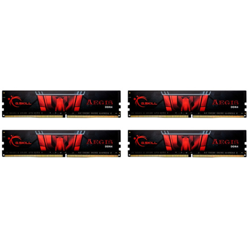 32 GB G.Skill DIMM DDR4-3200 (4x 8 GB) Quad-Kit (F4-3200C16Q-32GIS. Aegis. INTEL XMP)