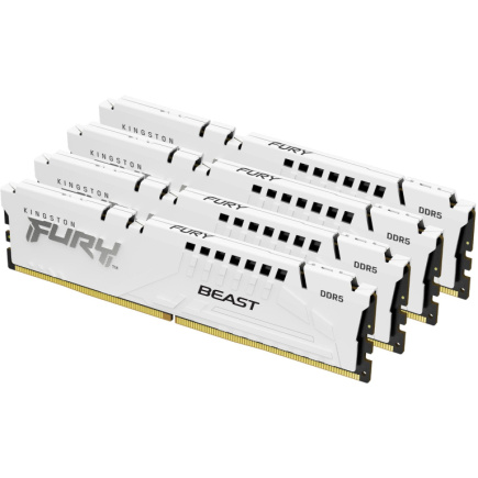 KINGSTON FURY Beast 128GB 5200MT/s DDR5 CL40 DIMM Kit of 4 Valge XMP