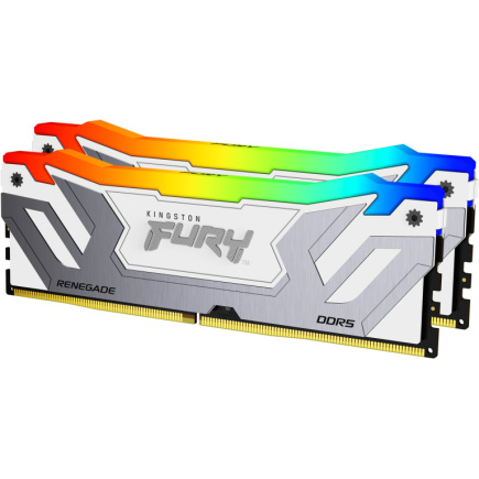 KINGSTON 48GB 8400MT/s DDR5 CL40 CUDIMM Kit of 2 FURY Renegade RGB Valge XMP