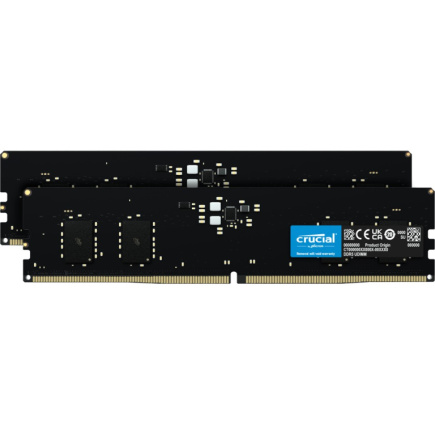 16 GB Crucial DIMM 5600 (2x 8 GB) Dual-Kit (schwarz, CT2K8G56C46U5, INTEL XMP, AMD EXPO)