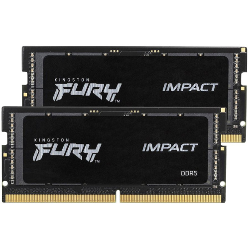 Kingston DRAM 16GB 4800MT/s DDR5 CL38 SODIMM (Kit of 2) FURY Impact PnP