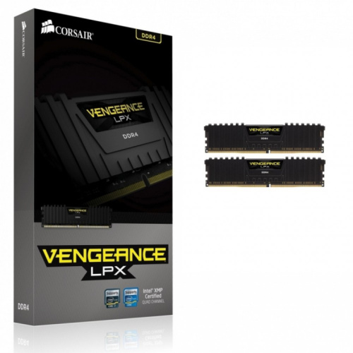Corsair Memory DDR4 Vengeance LPX 16GB/2666(2*8GB) CL16-18-18-35 Черный 1,20V XMP 2.0