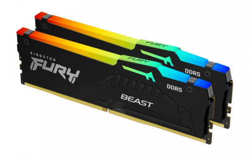 Kingston Memory DDR5 Fury Beast RGB 32GB(2*16GB)/5600 CL36 Черный EXPO