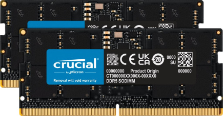 SO DDR5 32GB PC 4800 CL40  KIT  (2x16GB)  Crucial Value 1,1V