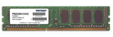 Patriot Memory 8GB PC3-10600 memory module 1 x 8 GB DDR3 1333 MHz