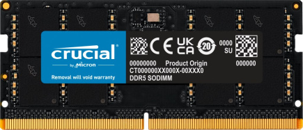 Crucial CT32G56C46S5 memory module 32 GB 1 x 32 GB DDR5 Crucial CT32G56C46S5 memory module 32 GB 1 x 32 GB DDR5