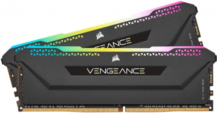 CORSAIR Vengeance RGB PRO SL - DDR4 - kit - 32 GB: 2 x 16 GB - DIMM 288-pin - 3200 MT/s / PC4-25600 - CL16 - 1.35 V - unbuffered - non-ECC - black 