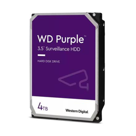 WD Purple WD43PURZ - Hard drive - 4 TB - surveillance - internal - 3.5'' - SATA 6Gb/s - 5400 rpm - buffer: 256 MB 