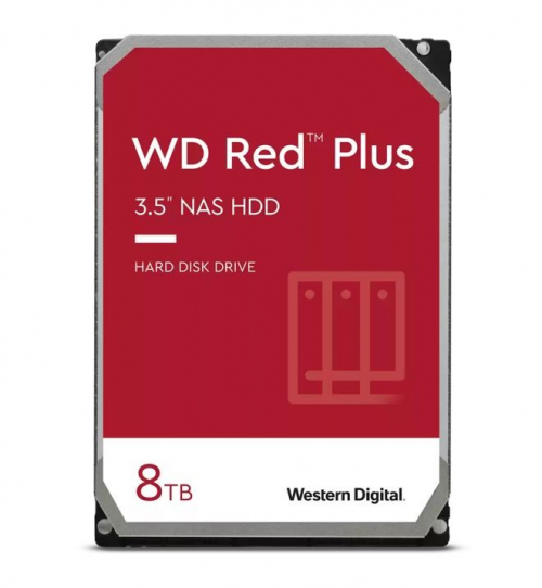 Western Digital Dysk twardy Red Plus 8TB 3,5 cala CMR 256MB/5640RPM Class
