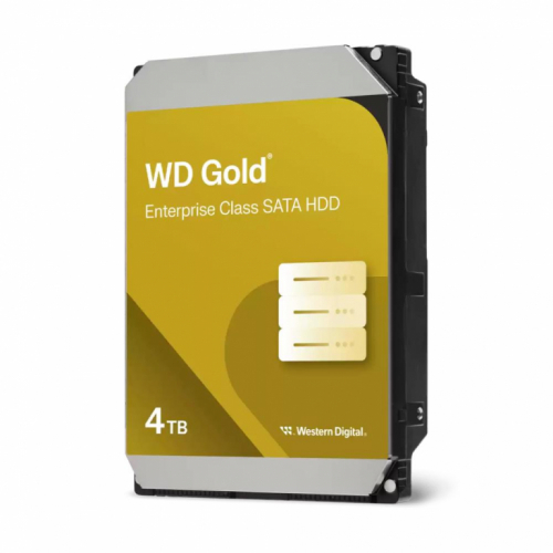 HDD|WESTERN DIGITAL|Gold|4TB|SATA 3.0|256 MB|7200 rpm|3,5