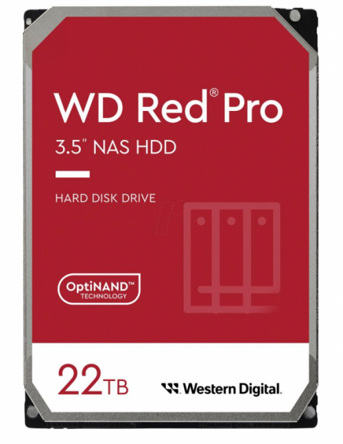 HDD|WESTERN DIGITAL|Red Pro|22TB|SATA|512 MB|7200 rpm|3,5