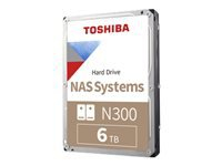 TOSHIBA N300 NAS Hard Drive 6TB SATA 3.5inch 7200rpm 256MB Retail