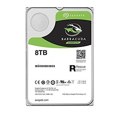 HDD|SEAGATE|Barracuda|8TB|SATA 3.0|256 MB|5400 rpm|Discs/Heads 4/8|3,5