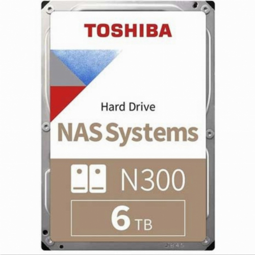 6TB NAS Toshiba N300 HDWG460UZSVA Gold 7200RPM 256MB