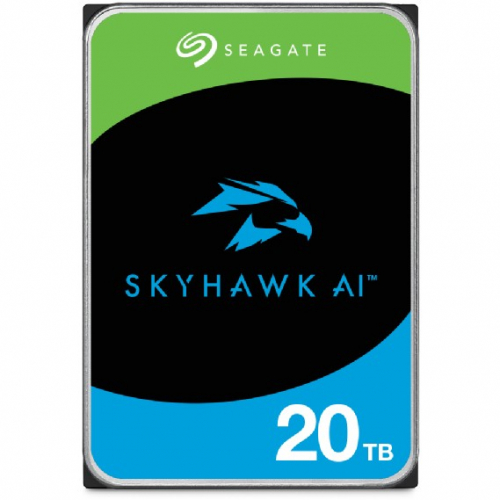 SEAGATE Surveillance AI Skyhawk 20TB HDD SATA 6Gb/s 256MB cache 8,9cm 3,5Zoll CMR Helium BLK