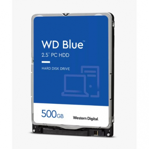 WD Blue Mobile 500GB HDD 5400rpm SATA serial ATA 6Gb/s 128MB cache 6,4cm 2,5Zoll RoHS compliant intern Bulk