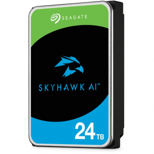 SEAGATE Surveillance Video Optimized AI Skyhawk 24TB HDD SATA 6Gb/s 512MB cache 3.5inch CMR Helium