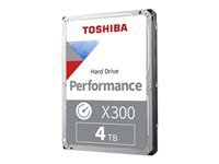 TOSHIBA X300 Performance Hard Drive 4TB SATA 6.0 Gbit/s 3.5inch 7200rpm 256MB Bulk