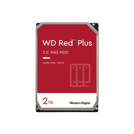 Western Digital | Red Plus NAS Hard Drive | WD20EFPX | 5400 RPM | 2000 GB | 64 MB WD20EFPX