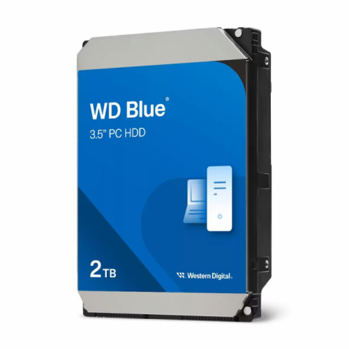 HDD|WESTERN DIGITAL|Blue|2TB|SATA 3.0|64 MB|5400 rpm|3,5