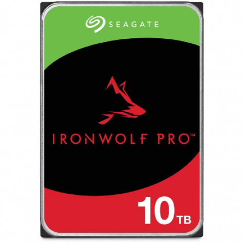 SEAGATE Ironwolf PRO Enterprise NAS HDD 10TB 7200rpm 6Gb/s SATA 256MB cache 8,9cm 3.5Zoll 24x7 für NAS & RAID Rackmount Systeme BLK