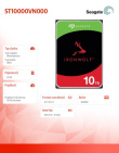 Seagate Drive IronWolf 10TB 3,5 256MB ST10000VN000