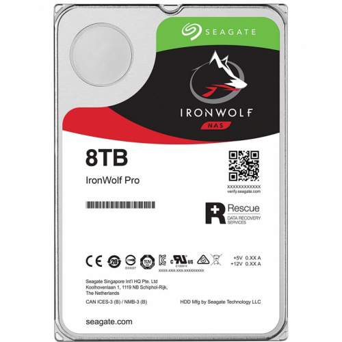 SEAGATE Ironwolf 8000 8TB 7200rpm SATA III 8,89cm 3,5Zoll NAS HDD Retail SinglePack