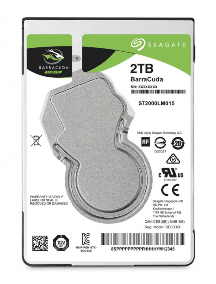 Seagate BarraCuda internal hard drive 2 TB 5400 RPM 128 MB 2.5