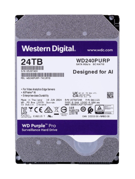 Western Digital Purple Pro WD240PURP internal hard drive 24 TB 7200 RPM 512 MB 3.5