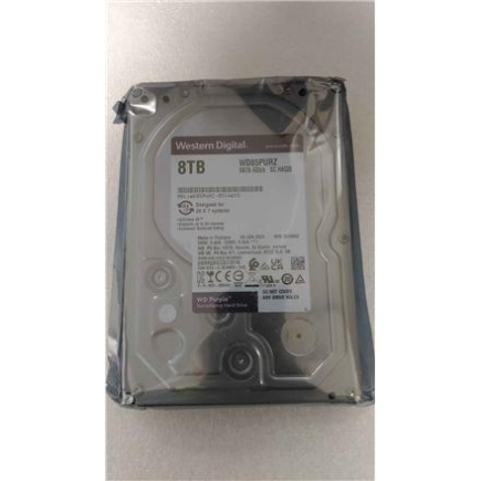 Renew. Western Digital Purple Surveillance Hard Drive 8TB 256MB SATA | Western Digital Surveillance Hard Drive | Purple Surveillance WD85PURZ | 5640 RPM | 8000 GB | REFURBISHED WD85PURZSO
