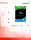 Seagate HDD SkyHawk 6TB 3,5 inches 256MB ST6000VX009