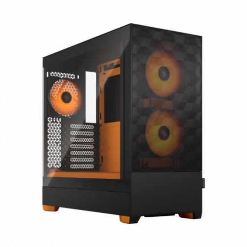 Fractal Design PC case Pop Air TG Clear Tint RGB orange core