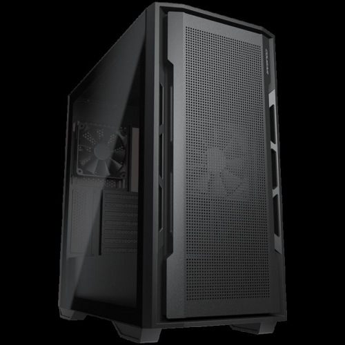 COUGAR | Uniface Black| PC Case | Mid Tower / Mesh Front Panel / 2 x  Fans / TG Left Panel