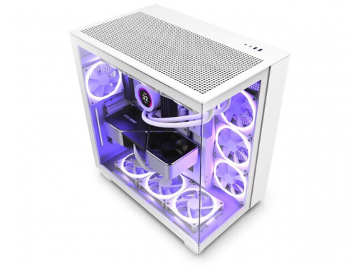 NZXT PC Case H9 Flow with window white