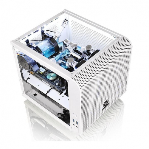 Thermaltake PC case Core V1 MiniITX Window - Snow Edition