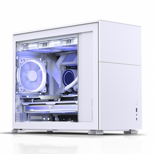 Jonsbo D31 Micro-ATX Case, Tempered Glass - white
